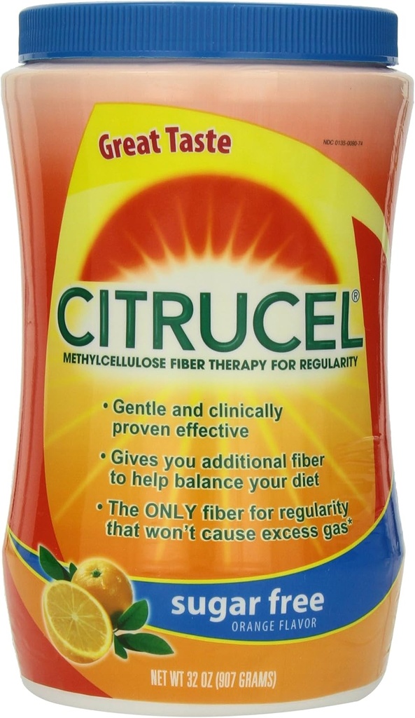 Thérapie sans sucre Citrucel, orange, 32 oz (907 g)