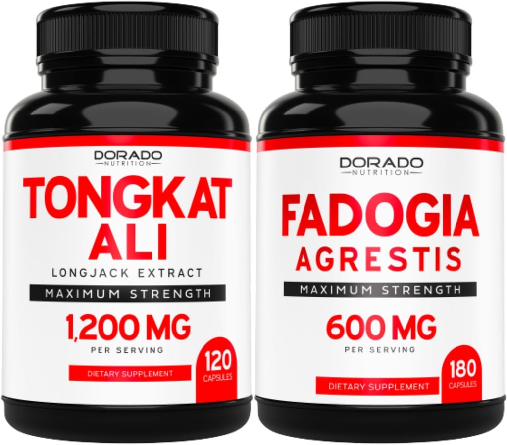 DORADO NUTRITION Tongkat Ali Extract (Longjack) Eurycoma Longifolia et Fadogia Agrestis 600mg Extrait