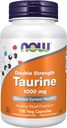 MAINTENANT Suppléments, Taurine 1000 mg, Double force, Santé du système nerveux*, 100 gélules