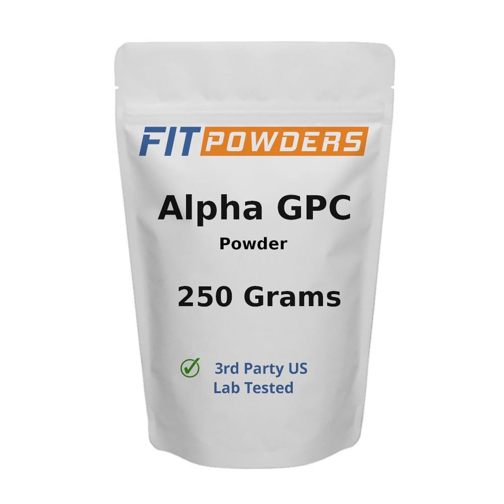 Alpha GPC Powder Supplement (Alpha-GPC Choline Powder) with Scoop (250 Grams)