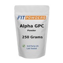 Poudre alpha-GPC 250 grammes, poudre de choline supplémentaire alpha-GPC non-OGM, végétalien, tiers testé, pré-entraînement, mémoire et focus, avec scoop