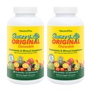 Natures Plus Source de vie Adultes Chewable, pomme cannelle - 90 Wafers, paquet de 2 - Multivitamine et supplément minéral - Sans gluten, végétarien - 90 Total des portions