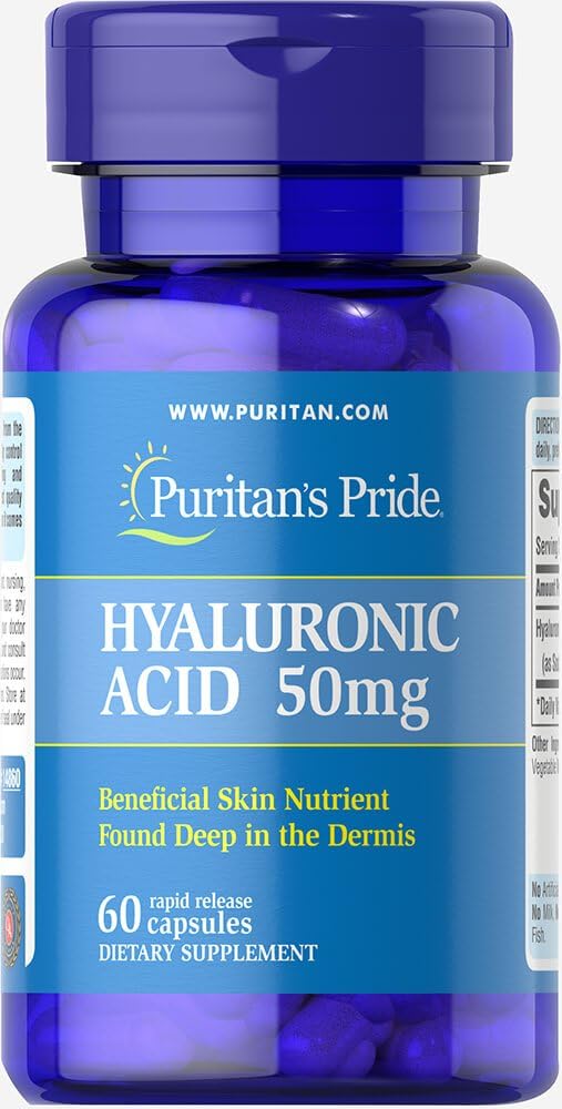 Pride de Puritan Acide hyaluronique 50 mg Capsules, 60 Nombre