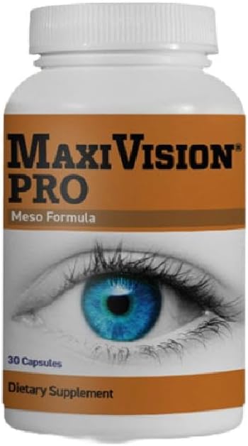 MaxiVision® PRO Meso Formula - Mésozeaxanthin - Lutéine - Zeaxanthin - 30 Capsules, 1 Bouteille (30 Capsules, 30,00, Compte)