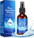 Générique Huile de magnésium, 100% Pure & Naturelle Huile de magnésium Spray Organique pour Pieds, Muscles, Cheveux et Peau, Facile à Absortion, Spray de magnésium topique 2 fl oz