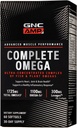 GNC AMP complète Omega, soutient le coeur, les articulations, la santé du cerveau, 60 comte