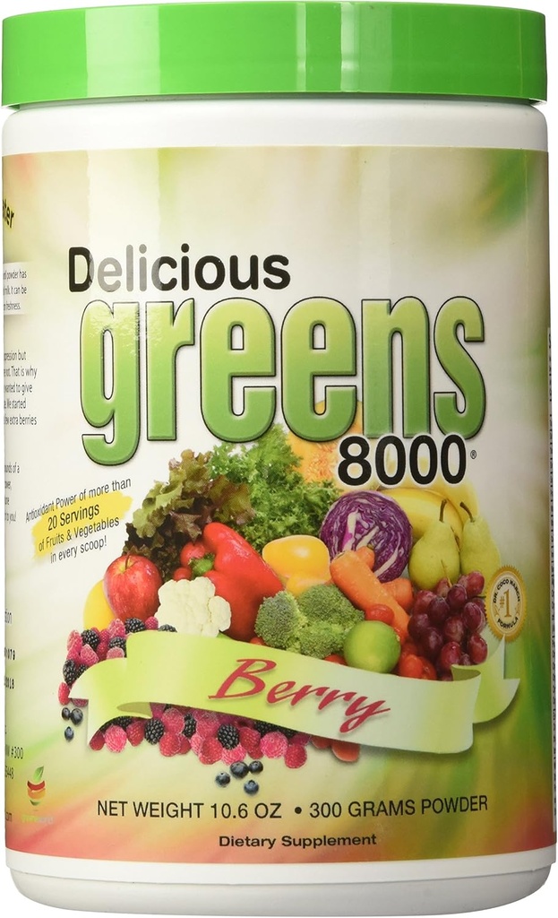 Verts Monde Delicious Verts 8000 Berry - 10,6 oz