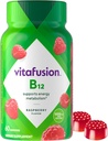 Vitafusion B12 Vitamines gommy, délicieuse saveur de framboise, 60ct (30 jours)