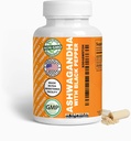 Générique Ashwagandha & Black Pepper Capsules, 1300mg & 10mg, 60 Compte, Boost Immunity & Mood Naturellement