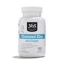 365 par Marché des aliments entiers, Zinc chélaté plus Cuivre, 120 Nombre