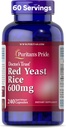 Puritan's Pride Doctors Trust® Red Yeast Rice 600mg, complément alimentaire, 240 capsules à libération rapide