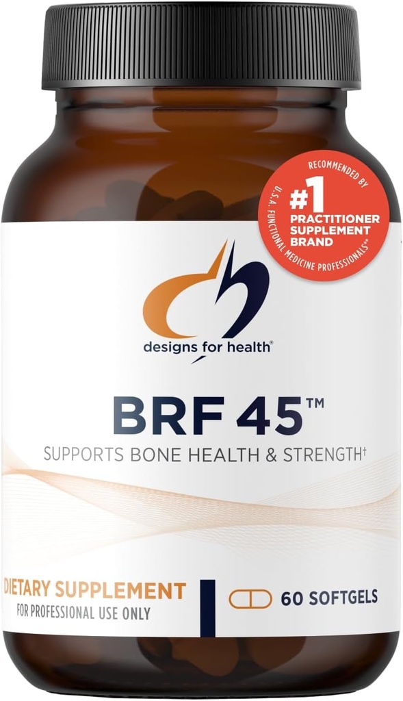 Conceptions pour la santé BRF 45 - Vitamine K1 + Vitamine K2 comme MK-4 pour promouvoir la force osseuse, le vieillissement en santé + la santé artérielle - 2 formes de vitamine K + GG pour aider la production de vitamine K2 MK4 (60 softgels)