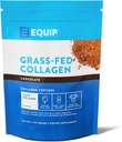 Equip Foods Grass Fed Collagen Powder | Hydrolyzed Bovine Collagen Peptides with Amino Acids | Prime Beef Collagen for Healthy Joints, Skin & Nails | Non-GMO, Paleo Friendly | 30 Servings, Chocolate