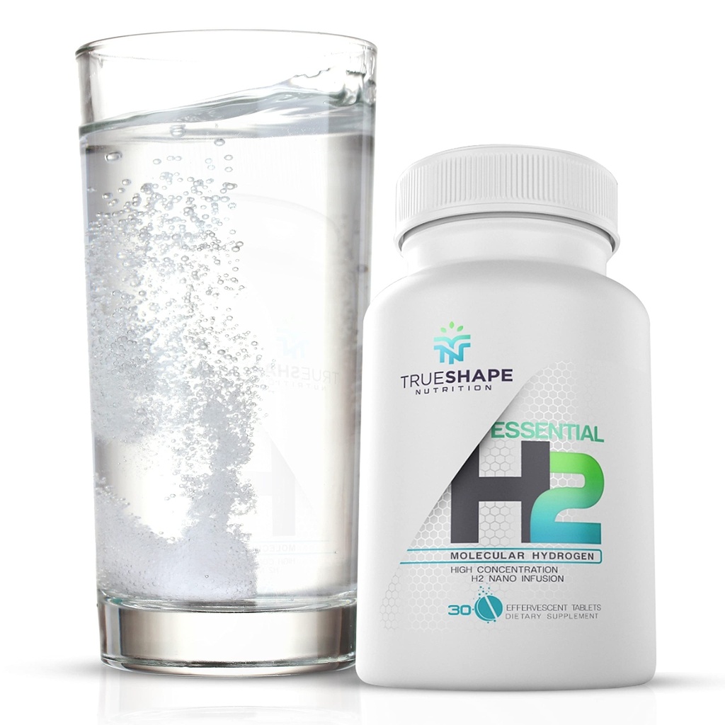 Comprimés d'hydrogène moléculaire fizzy essentiels H2 pour le supplément nutritionnel de l'eau (non aromatisé, 30 portions)