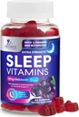 Sleep Gummies with Melatonin 12 mg - Extra Strength Sleep Vitamin Gummy, Natural Melatonin Gummy, Occasional Sleep Support Supplement for Adults, Vegan, Non-GMO, Gomitas para Dormir - 60 Gummies