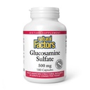 Facteurs naturels, sulfate de glucosamine, soutient la mobilité articulaire saine, le cartilage et le tissu conjonctif, 180 capsules