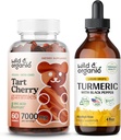 Gommies de cerises à tarte sauvage et biologique et teinture curcuma 4 fl oz