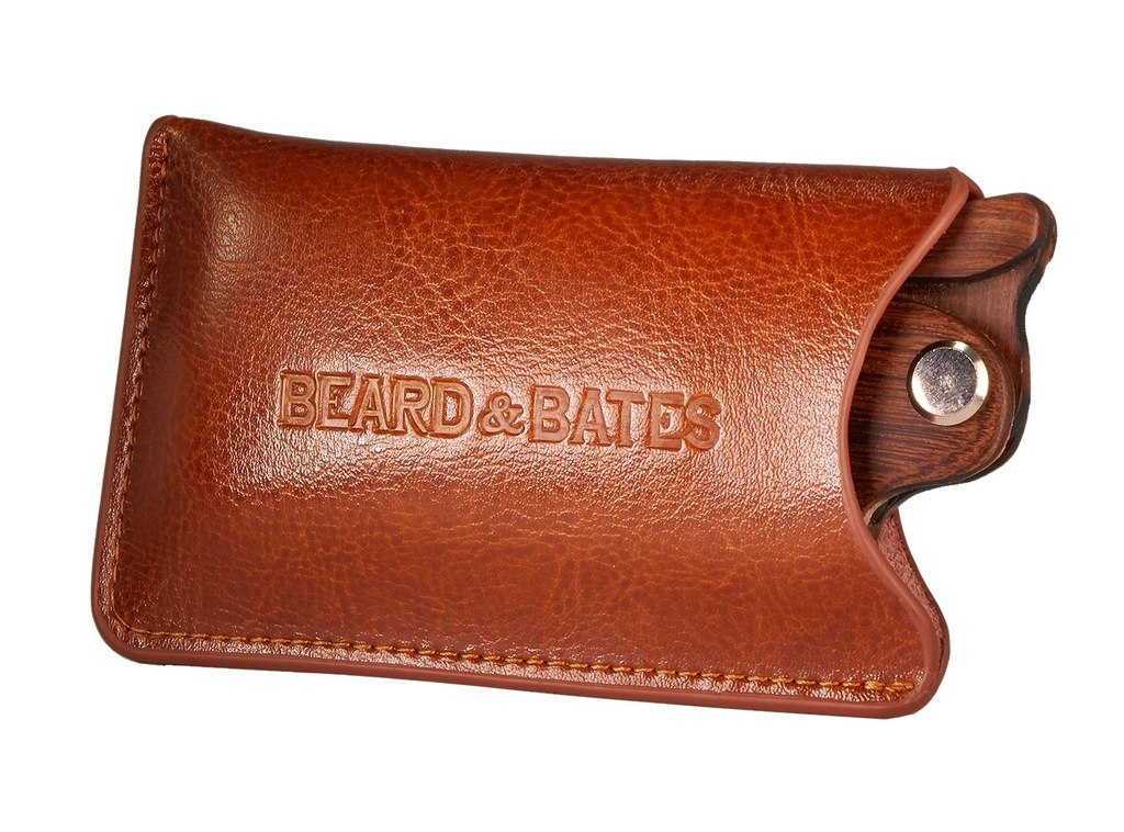 Pochette en cuir véritable - Pour le sandale cas d'accessoire de protection pour peigne en bois (POUCH SEULEMENT!!)
