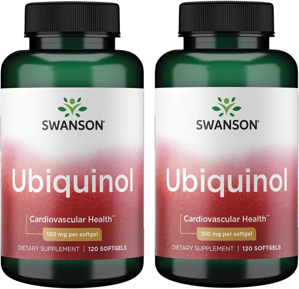 Swanson Ubiquinol 100 mg 120 Sgels 2 Pack