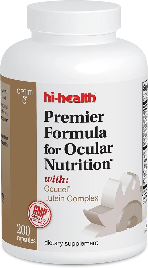 Hi-Health, Formule Premier pour la nutrition oculaire, 200 Capsules, La vitamine originale des yeux Paul Harvey pour une vision saine