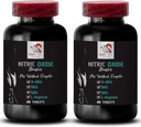 Oxyde nitrique - Booster à oxyde nitrique - Support musculaire, Power Focus, Supplément énergétique, Formule de performance, Support de l'endurance, Supplément d'exercice, Force Focus, Mélange d'endurance 2 Bouteille 120 Comprimés