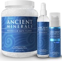 Ancient Minerals Magnesium Bath Flakes - Magnesium Oil Spray and Lotion Ultra with MSM - High-Absorption Efficiency for Relaxation, Wellness & Muscle Relief