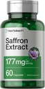 Horbäach Capsules d'extrait de safran $ 177 mg $ 60 Pills $ pour les femmes et les hommes $ Non-OGM, supplément sans gluten