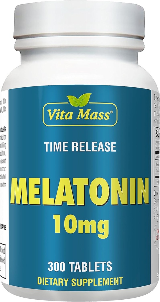 Melatonin 10 mg - TR Time Release - 300 Tablets - Maximum Strength
