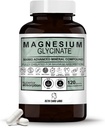 Magnesium Glycinate - 500mg, 120 Capsules, 4 Month Supply, Supports Stress Relief, Sleep, Heart Health, Nerves, Muscles, Metabolism* Vegan, 3rd Party Tested, Gluten Free, Non-GMO by Zeta Chad Labs