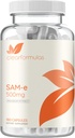 Bioactive SAM-e 500mg - Supplément SAM-e haute résistance avec la forme S,S biologiquement active pour le foie et l'humeur - Vegan Non-OGM Preservative Free - Fabriqué aux États-Unis (180servis)