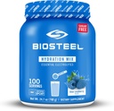 BioSteel Zéro Mélange d'hydratation de sucre, Grande hydratation dégustation avec 5 électrolytes essentiels, Arôme de framboise bleue, 100 portions par tub