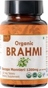 Brahmi 120 Tablets – USDA Organic Bacopa Monnieri Supplement – Supports Focus, Calm & Memory – Herbal Nootropic*