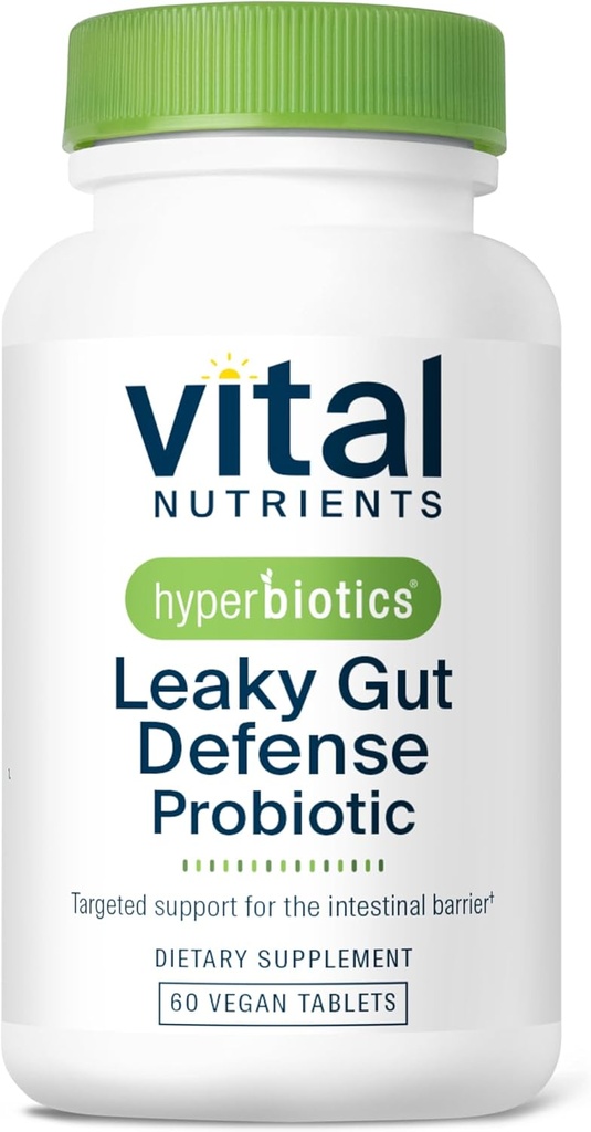 Hyperbiotiques Éléments nutritifs vitaux Supplément de réparation de Gut de fuite Probiotique.La formule soutenue par la science renforce la barrière intestinale et la santé des Guts.