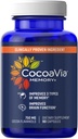 Supplément CocoaVia Memory+ Cerveau, Mémoire prouvée cliniquement et Booster Cerveau, Supplément à base de plantes, Sans sucre, Sans gluten, Vegan, 750 mg Cocoa Flavanols Capsules, 30 jours d'approvisionnement