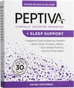 Peptiva 26 Million CFU Probiotique et soutien du sommeil - Probiotique multitrain validé cliniquement - Lactobacillus et Bifidobacterium, Mélatonine - 30 Compte