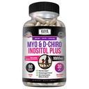 Kaya Naturals Myo & D-Chiro Inositol Plus Support pour les femmes, capsules de vitamine B8-60