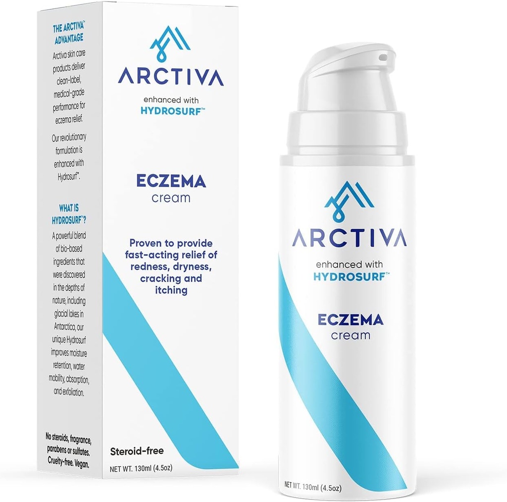 Crème d'eczéma avec 1 % de farine d'avoine colloïdale pour le soulagement de la peau sèche et démangeaison.