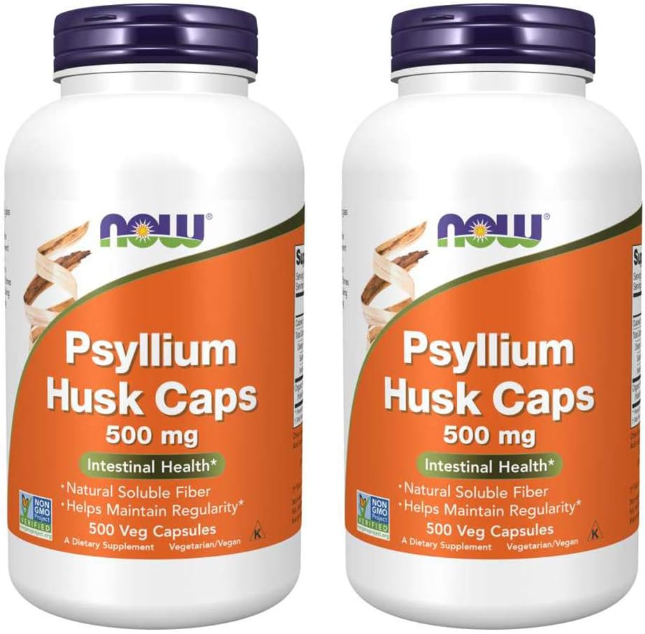 Nourriture Psyllium Husk 500mg, 500 Capsule (2 Pack)