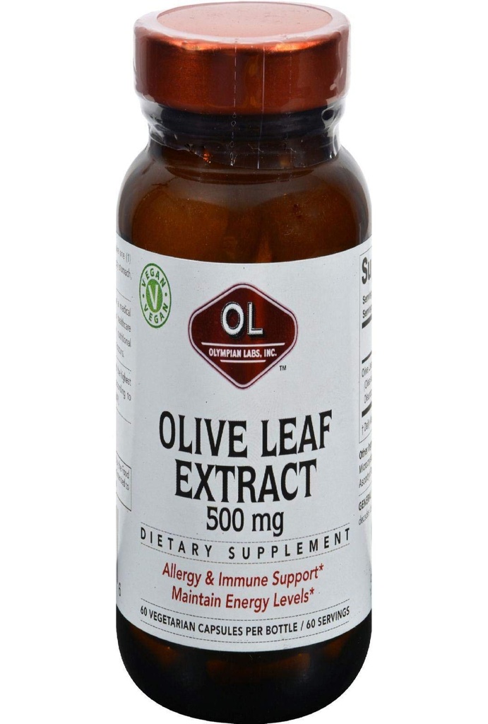 Olympians Labs Olive Leaf Extract, 500mg 60 Capsule
