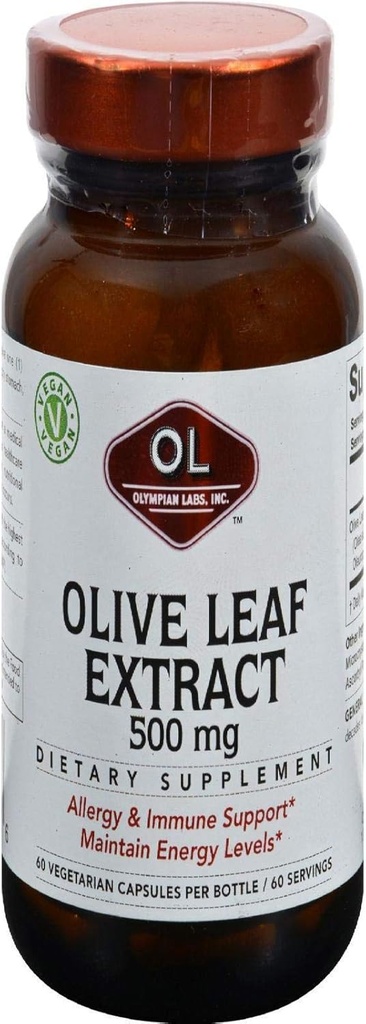 Olympians Labs Olive Leaf Extract, 500mg 60 Capsule