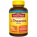 Nature faite Chewable L Theanine 200mg, supplément L-Theanine pour le soulagement du stress, 50 comprimés Chewable, 50 jours d'approvisionnement