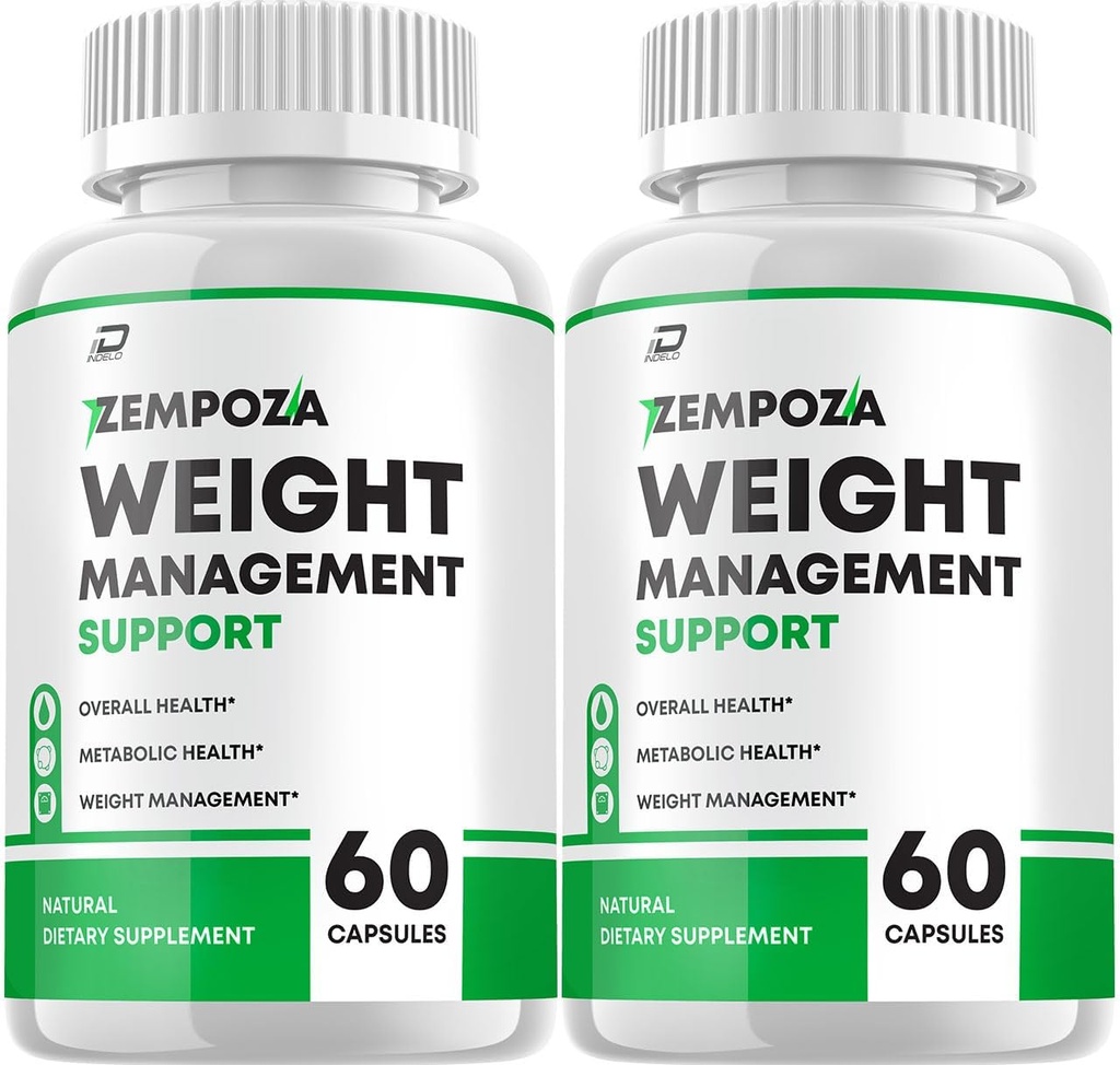 Capsules de métabolisme Zempoza - Supplément alimentaire Naural Zempoza, Capsules de soutien du métabolisme Zempoza, pilules Zempoza, Zampoza, Zempoza Avis (2 boîtes - 120 capsules)