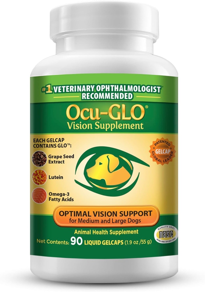 Ocu-GLO pour chiens moyens à grands, 11+ lb, 90 Nombre