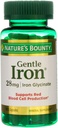 Nature Bounty en fer doux - 28 mg - 90 capsules