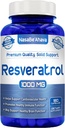 Resveratrol 1000mg Capsules de Resveratrol ami des végétaliens supplément de Easy Absorption Antioxydant japonais Knotweed pour le coeur de la peau et le soutien du cerveau.