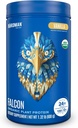 Faucon BIRDMAN en poudre de protéines végétales biologiques Vanille, 24g de protéines, sans sucre, probiotiques, faible teneur en glucides, céto, sans produits laitiers, sans lactose, sans lactosérum, à base végétale en poudre de protéines de pois - 18 portions