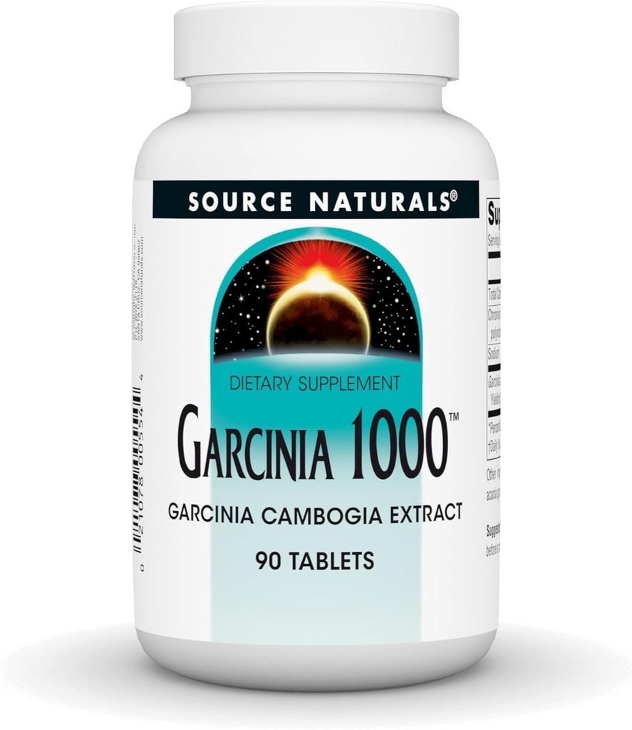 Source Naturals Garcinia Cambogia Extrait, 1000 MG- 90 Comprimés