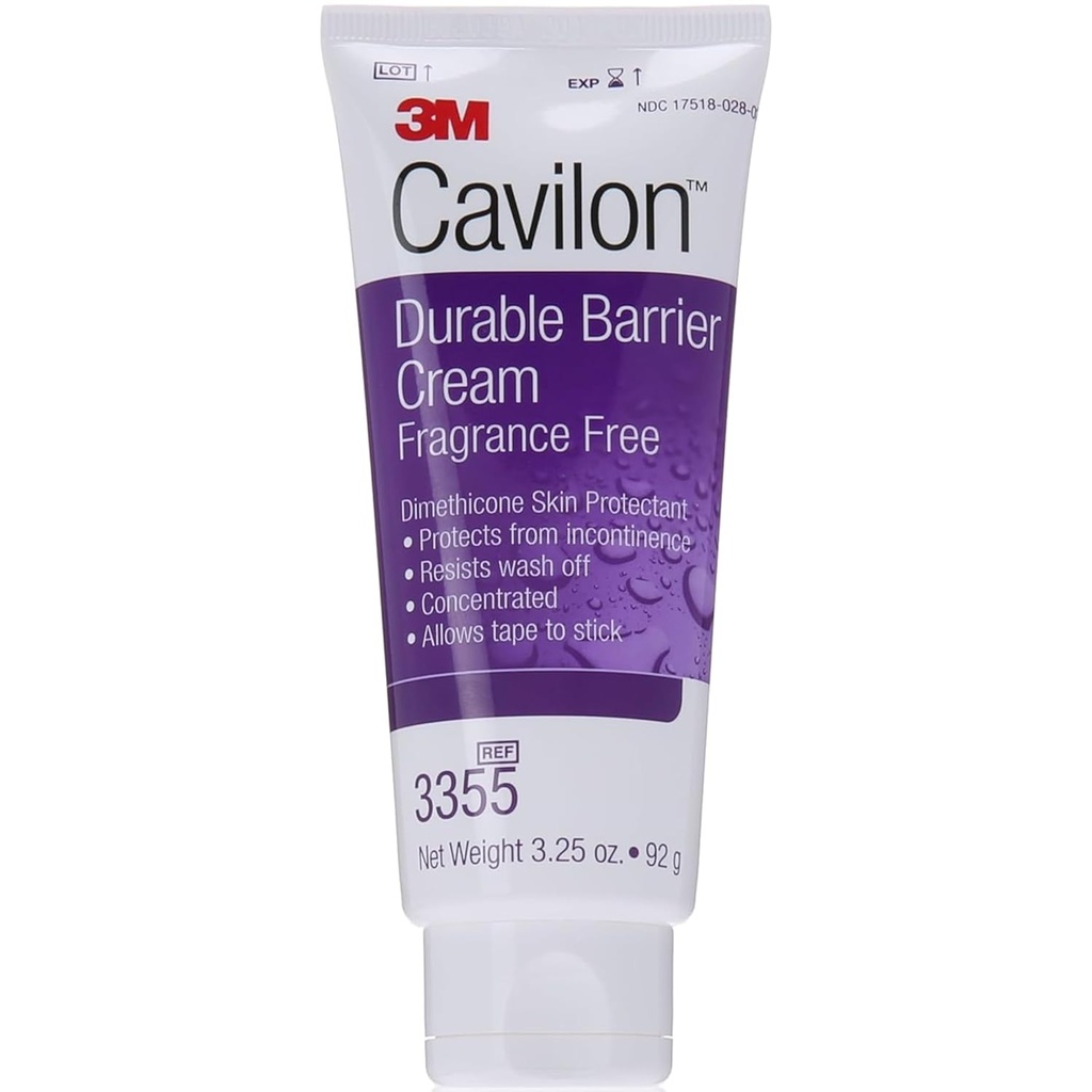 3M Cavilon Crème de barrière durable - 3,25 oz Tube - 1 étui (12 chacun)