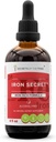 Secrets de la tribu - Iron Secret, formule riche en fer, mélange de suppléments à base de plantes gouttes sans alcool extrait liquide 4 Fl Oz